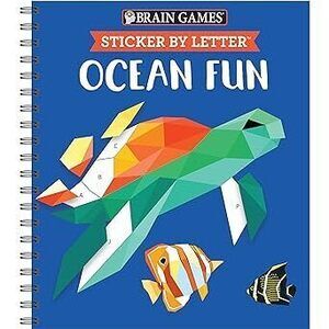 Brain Games - Sticker By Letter: Ocean Fun (Sticker Puzzles - Kids Activity